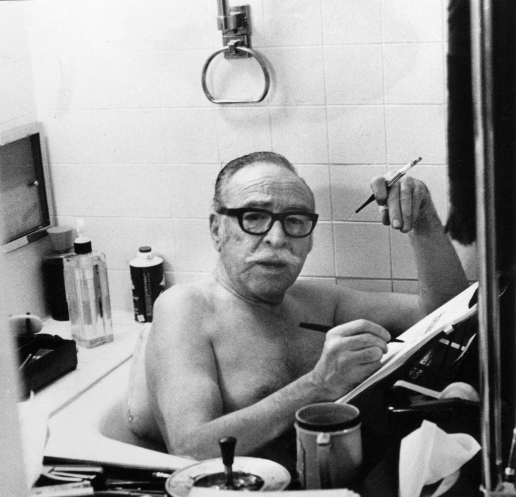 Trumbo writing bathtub