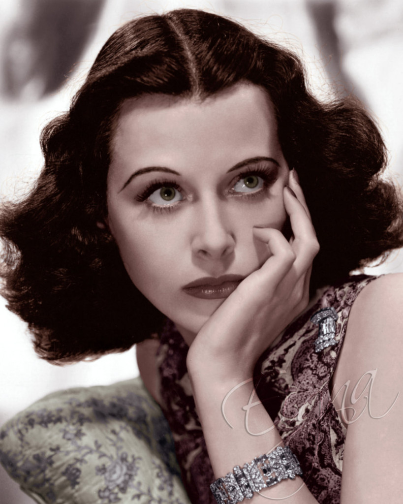 Hedy Lamarr, color