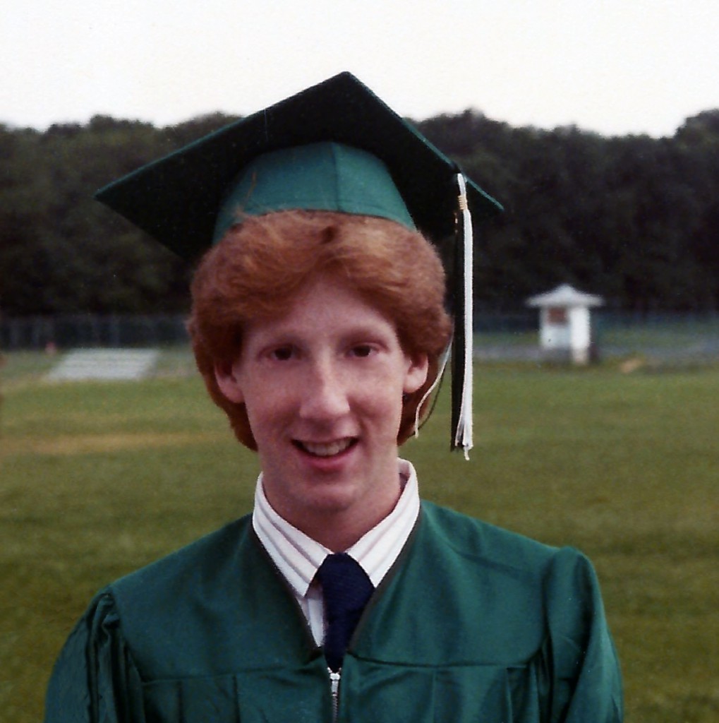 High School graduation, 1980s