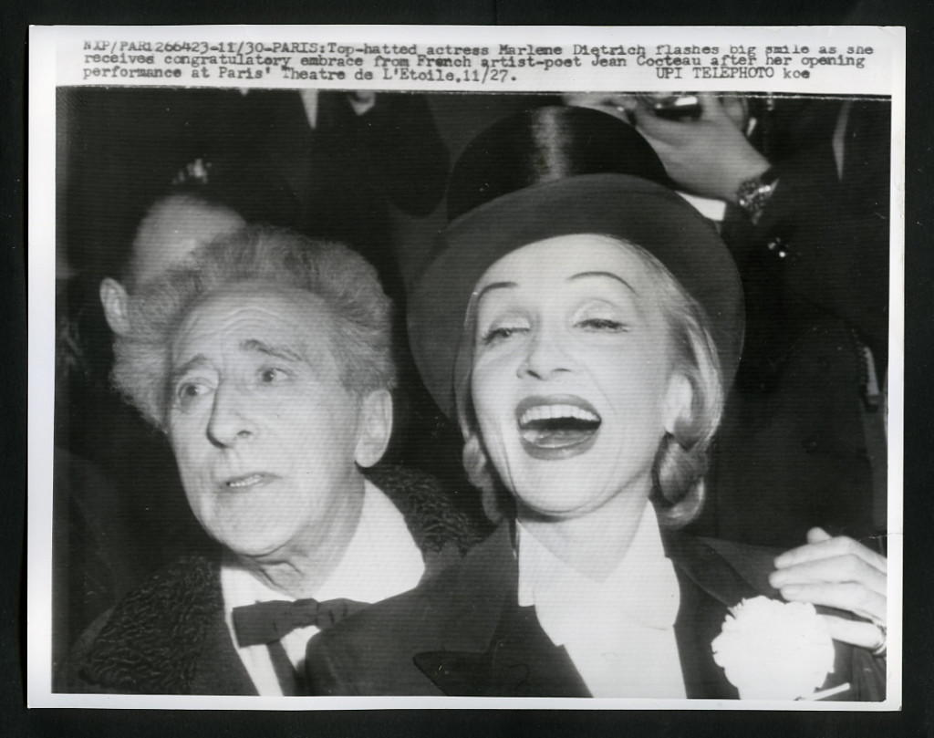 Marlene Dietrich and Jean Cocteau