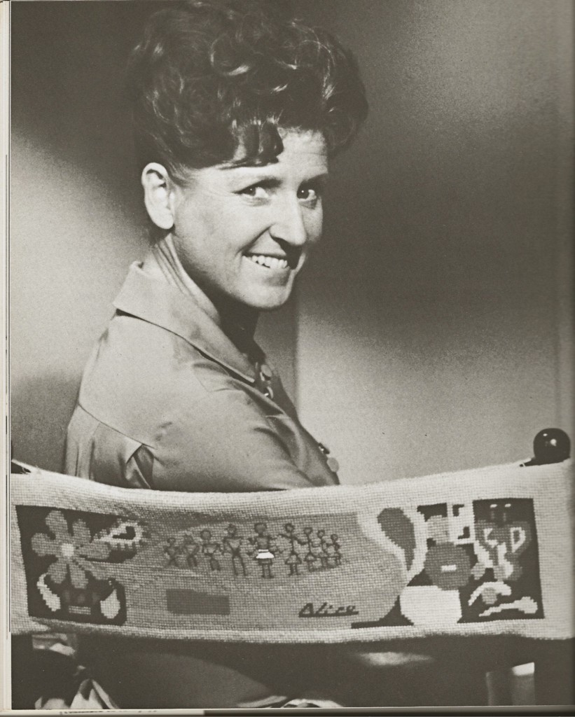 Ann B. Davis on set